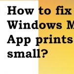How to fix mail app prints small