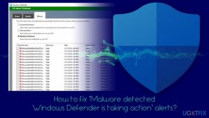 How to fix malware detected windows defender is taking action