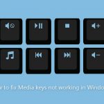 How to fix media keys not working in windows