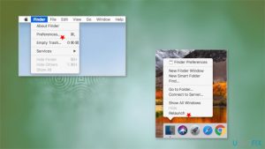 How to fix memory leak on mac finder