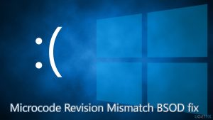 How to fix microcode revision mismatch bsod in windows
