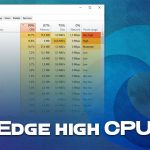 How to fix microsoft edge high cpu usage in windows
