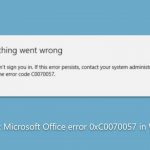 How to fix microsoft office error 0xc0070057 in windows