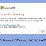 How to fix microsoft office error 30015 28 in windows copy