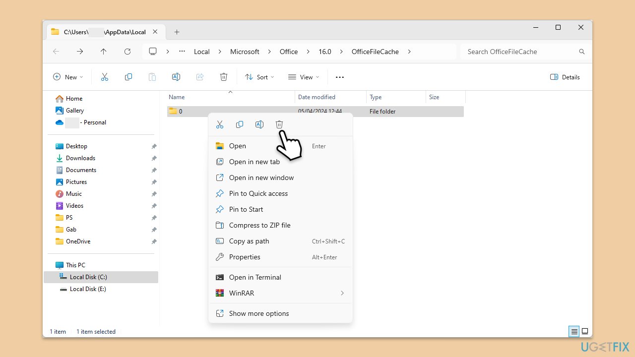 How to fix microsoft office error 30029 27 in windows clear caches
