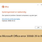 How to fix microsoft office error 30068 39 in windows copy