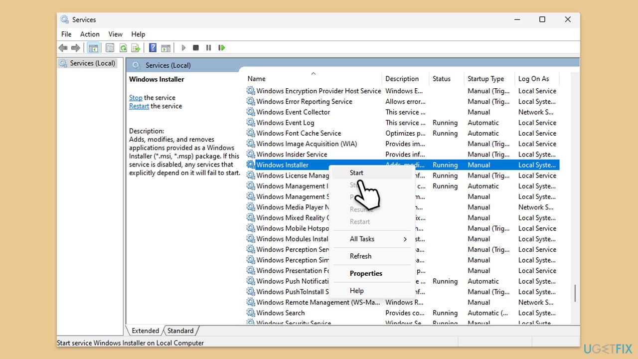 How to fix microsoft office error 30088 2056 in windows check windows installer service