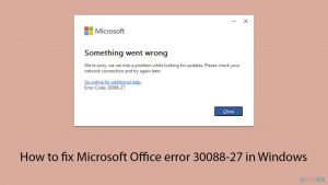 How to fix microsoft office error 30088 27 in windows copy
