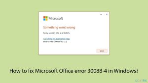 How to fix microsoft office error 30088 4 in windows copy