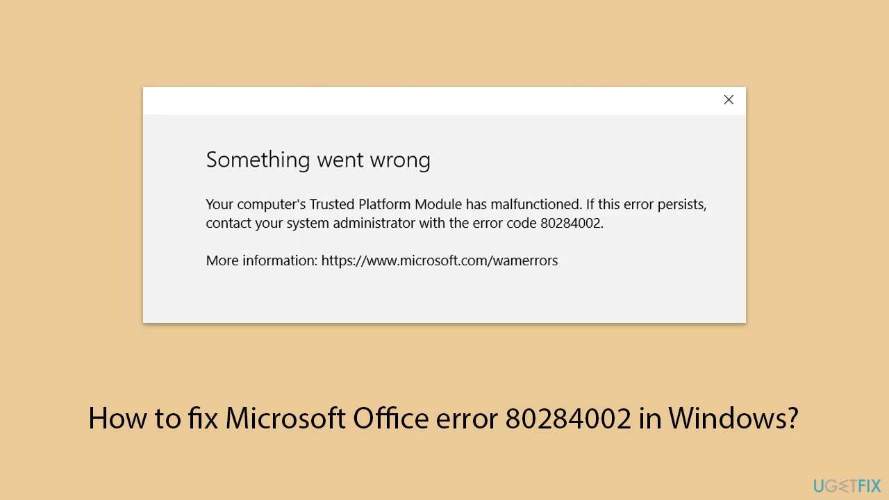 How to fix microsoft office error 80284002 in windows copy How to fix microsoft office error 80284002 in windows copy