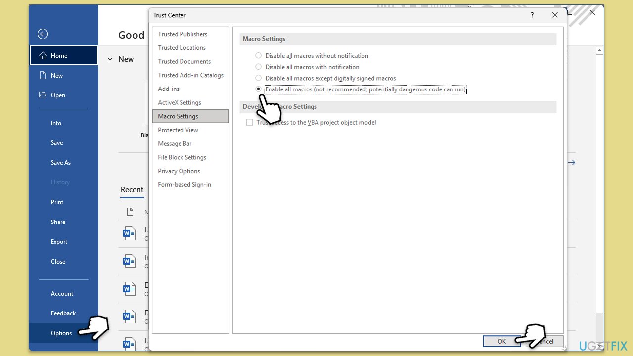 How to fix microsoft office has detected a problem with this file error in windows adjust security settings copy How to fix microsoft office has detected a problem with this file error in windows adjust security settings copy
