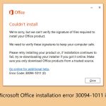 How to fix microsoft office installation error 30094 1011 in windows
