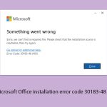 How to fix microsoft office installation error code 30183 48 in windows copy