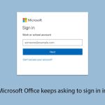 How to fix microsoft office keeps asking to sign in in windows copy