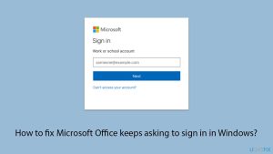 How to fix microsoft office keeps asking to sign in in windows copy