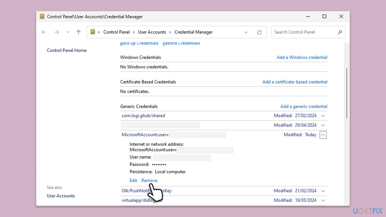 How to fix microsoft outlook error 0x8004011d in windows clear credentials