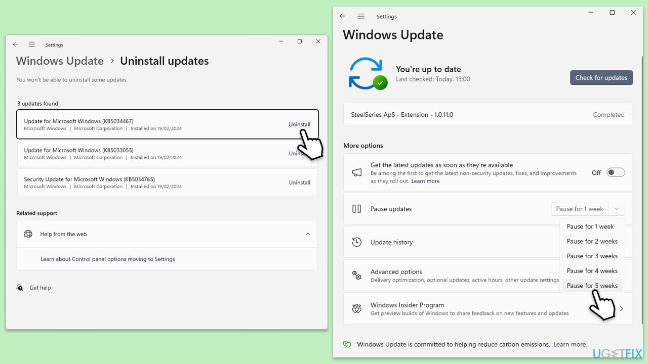 How to fix microsoft shar error in windows uninstall update copy