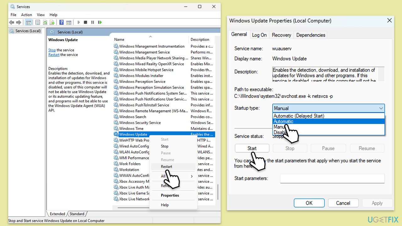 How to fix microsoft store error 0x80040153 in windows check services