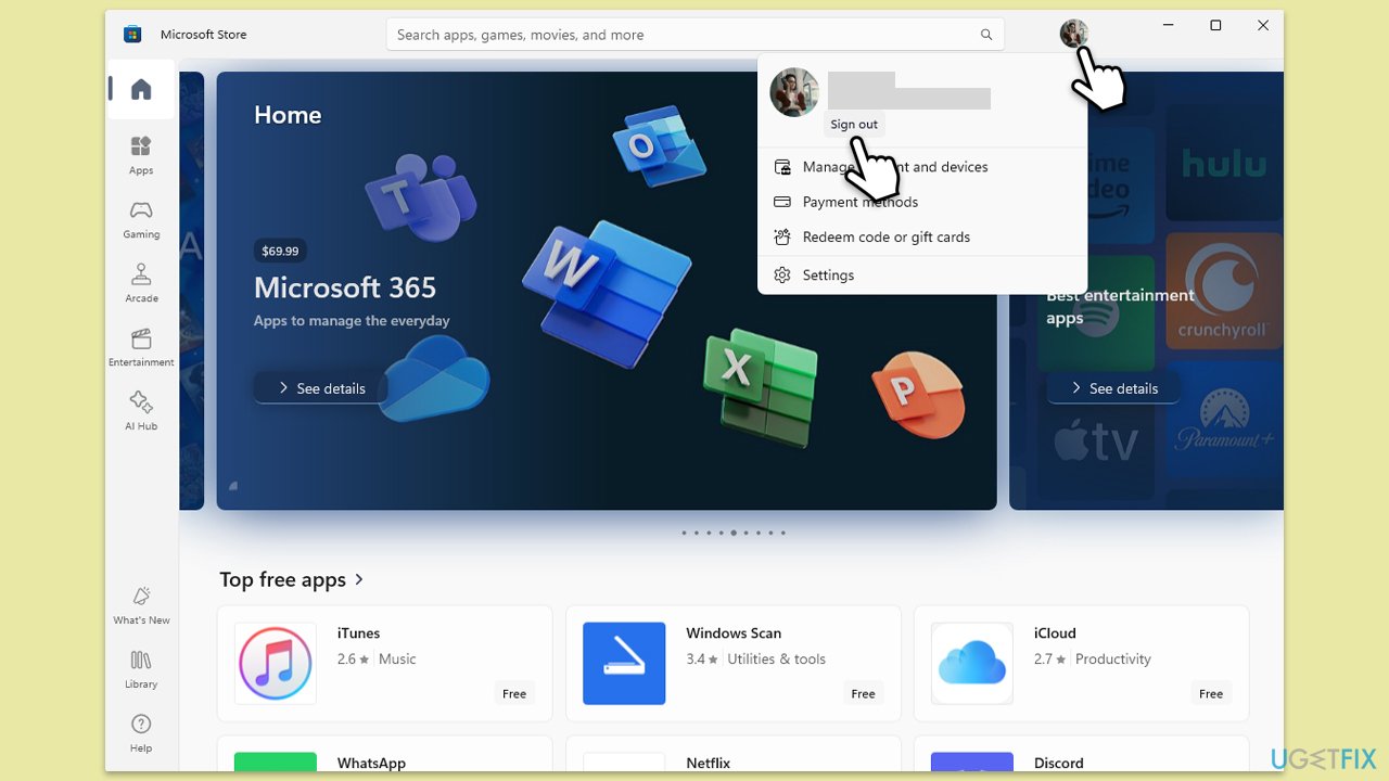How to fix microsoft store error 0x80040153 in windows sign out