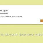 How to fix microsoft store error 0x800706d9