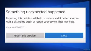 How to fix microsoft store error 0x80d02017