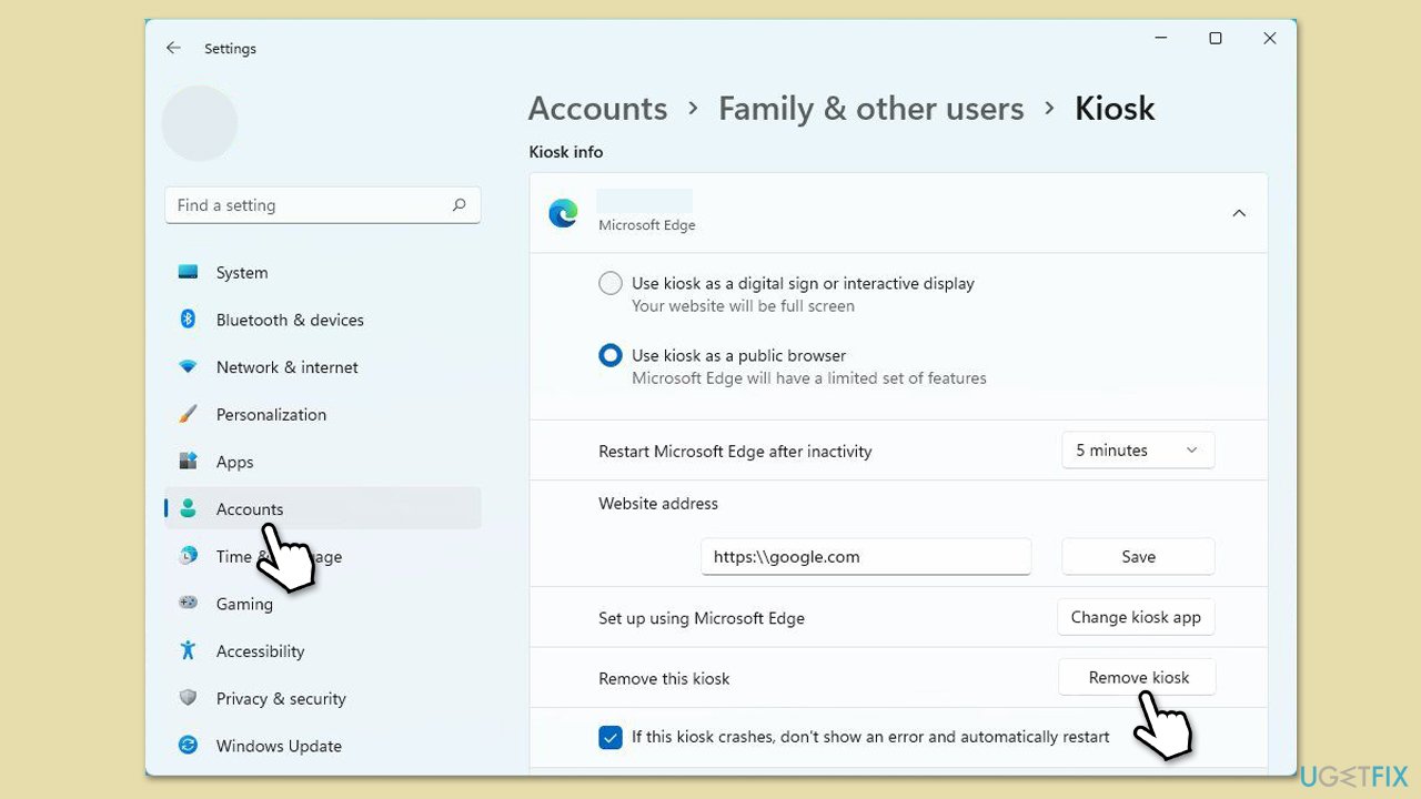 How to fix microsoft store is blocked error in windows remove kiosk
