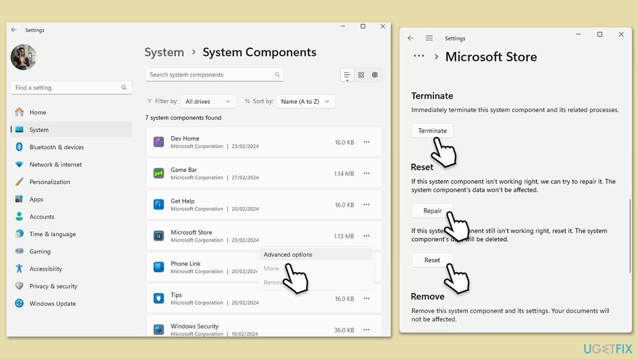 How to fix microsoft store is blocked error in windows repair reset microsoft store