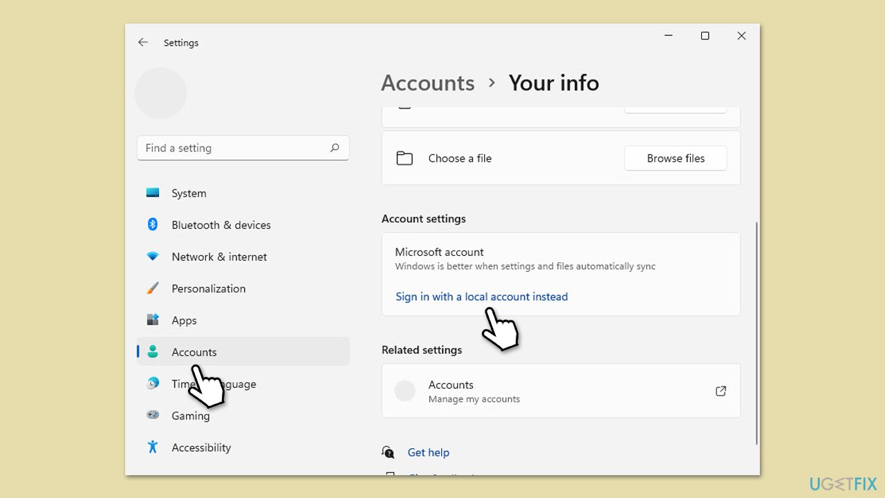 How to fix microsoft store is blocked error in windows sign in with local account instead