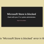 How to fix microsoft store is blocked error in windows