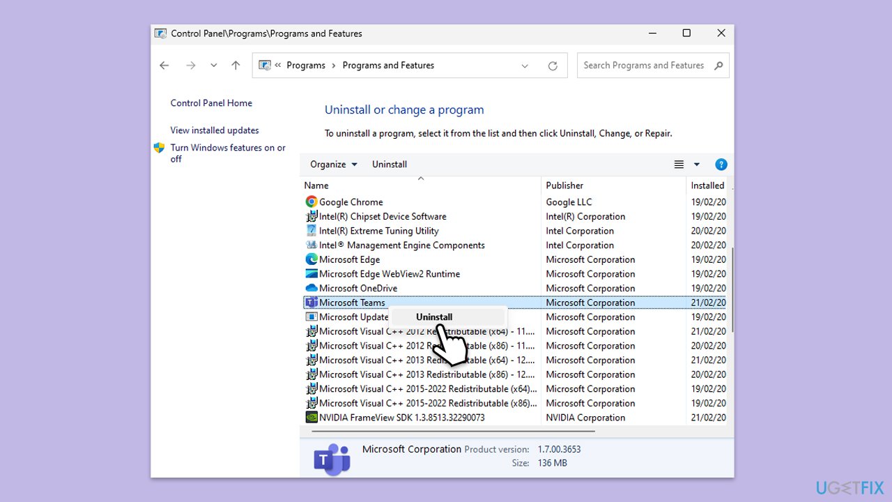 How to fix microsoft teams error 0xcaa80000 in windows reinstall teams