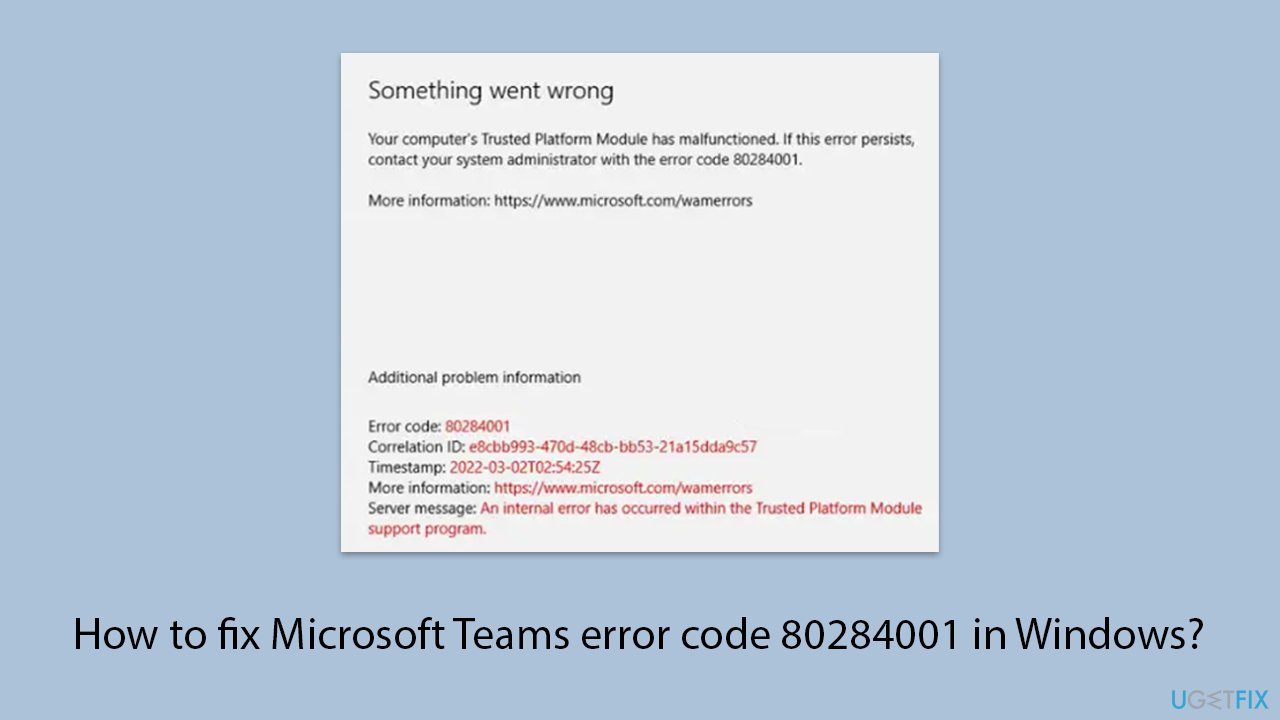 How to fix microsoft teams error code 80284001 in windows copy