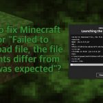 How to fix minecraft error failed to download file the file contents differ from what was expected