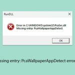 How to fix missing entry pcawallpaperappdetect error in windows copy