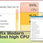How to fix modern setup host high cpu usage