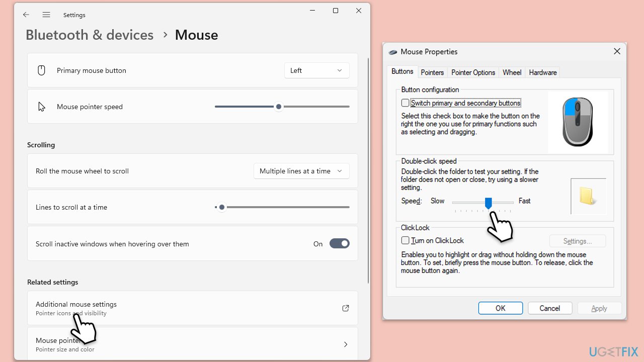 How to fix mouse double clicking on a single click change double click speed copy