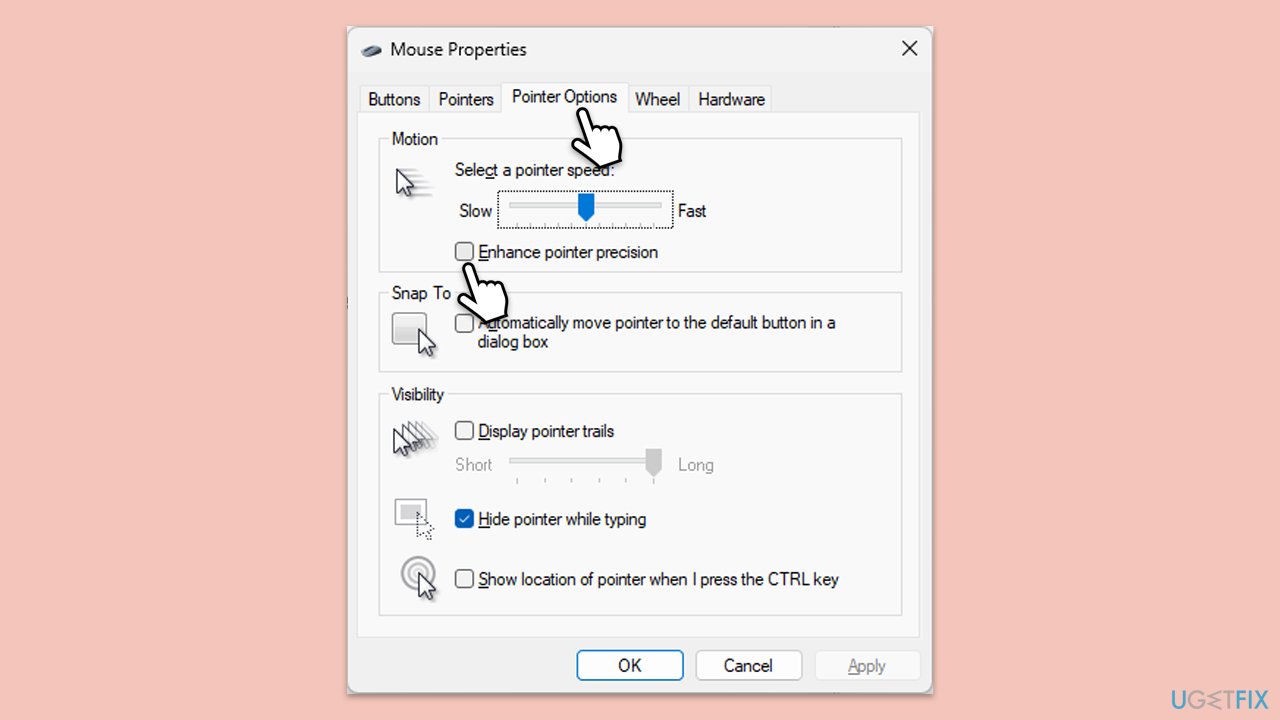 How to fix mouse double clicking on a single click disable enhanced pointer precision copy