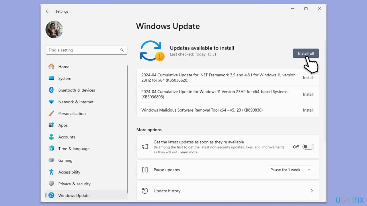 How to fix msctfui dll missing error in windows install updates