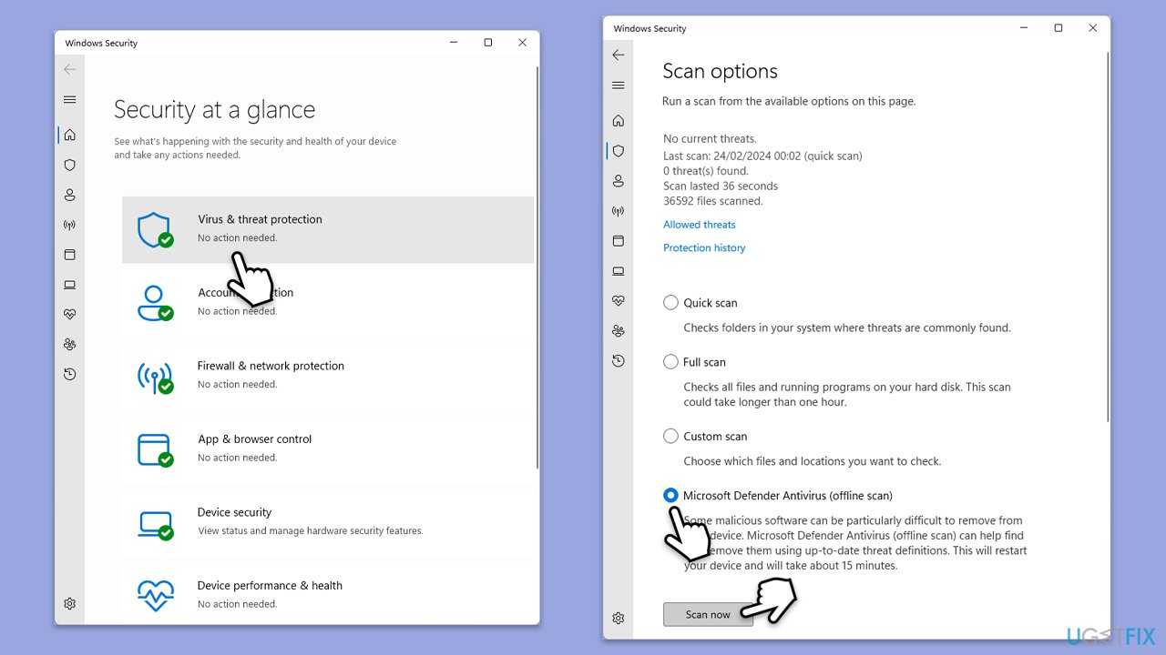 How to fix msctfui dll missing error in windows scan for malware