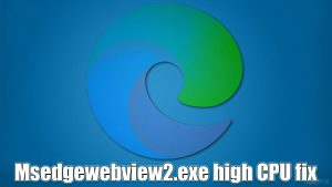 How to fix msedgewebview2 exe high cpu usage in windows