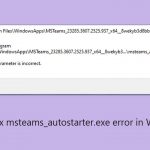How to fix msteams autostarter exe error in windows copy