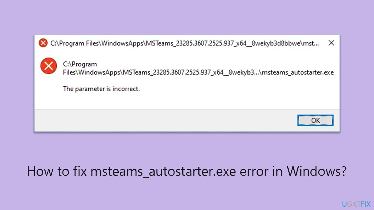 How to fix msteams autostarter exe error in windows copy How to fix msteams autostarter exe error in windows copy