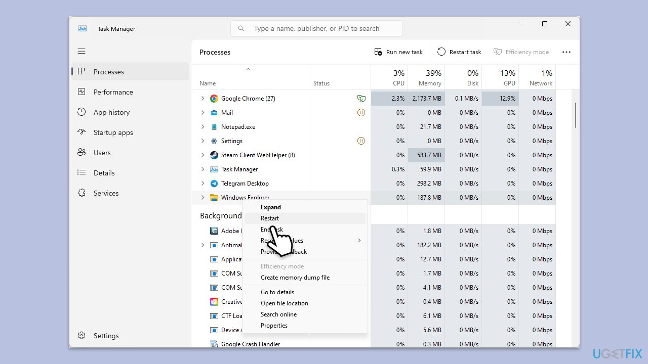 How to fix multiple chrome tabs showing up when pressing alt tab in windows restart windows explorer copy How to fix multiple chrome tabs showing up when pressing alt tab in windows restart windows explorer copy
