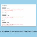 How to fix net framework error code 0x80072ee6 in windows copy