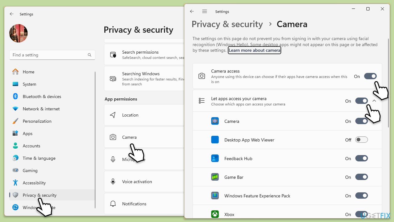 How to fix no available camera input error in windows check privacy settings copy How to fix no available camera input error in windows check privacy settings copy