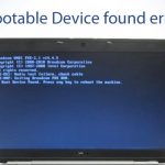 How to fix no bootable device found error