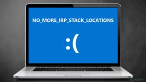 How to fix no more irp stack locations blue screen in windows