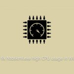 How to fix ntoskrnl exe high cpu usage in windows