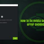 How to fix nvidia geforce now error 0x000001fa