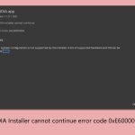 How to fix nvidia installer cannot continue error code 0xe6000000 in windows