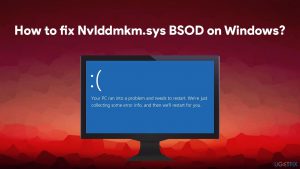 How to fix nvlddmkm sys bsod error on windows